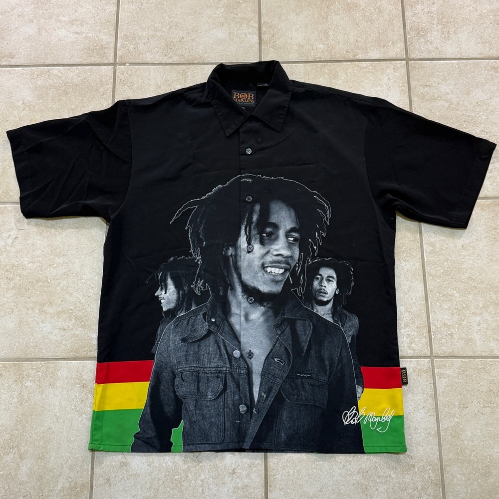 BOB MARLEY BUTTON DOWN SHIRT